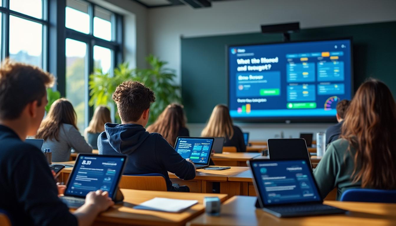 socrative student est une application interactive permettant aux élèves de participer facilement aux quiz et évaluations en temps réel pour un apprentissage plus engageant.