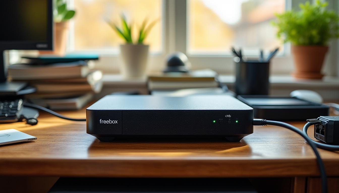 association en cours avec le serveur freebox pour une connexion optimale et sécurisée.